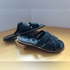 Sorel Ella Black Slide Sandals